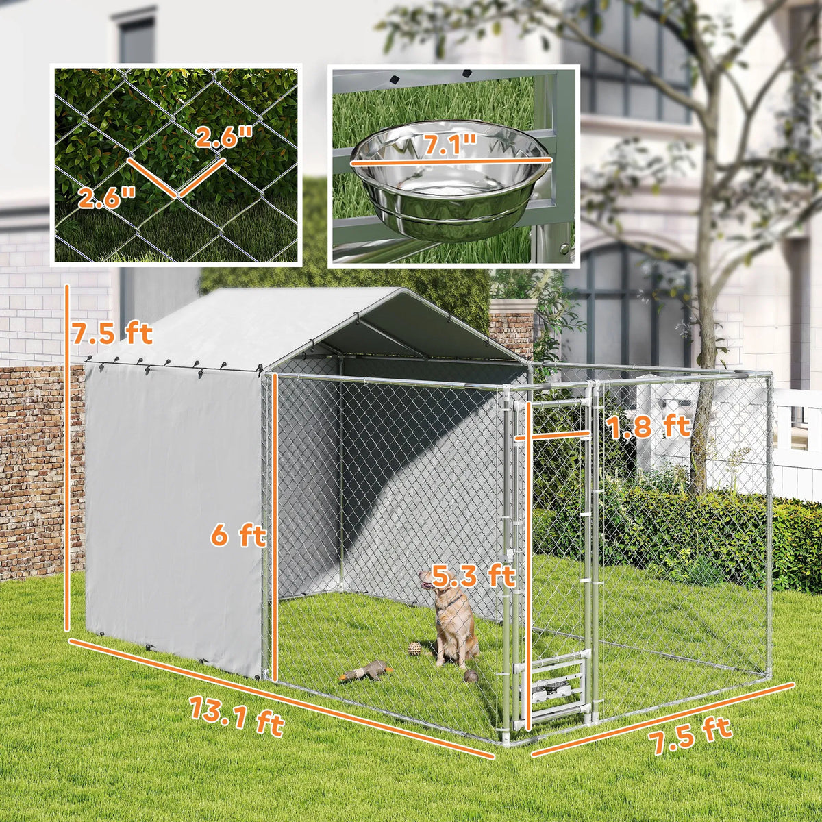 Dog Kennel(Not Supported non-defective remorse returns)