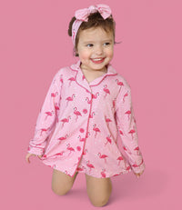 FLOCKING FLAMINGOS GIRL'S DREAM GOWN