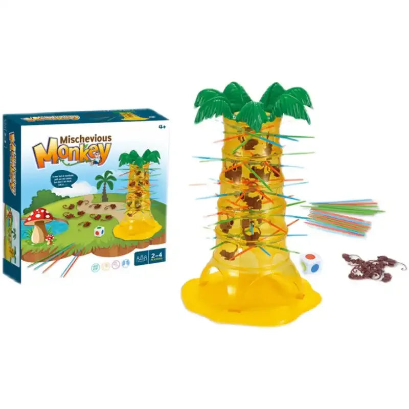 MEACAOFG Children's tabletop interactive games loopin monkeys tumbling monkeys draw sticks toys gifts prizes - BIG FRENCHIES