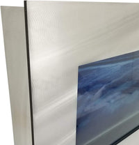 Aa-Skyline-Bsilver 2.0 Wall Mounted Aquarium, Brushed Silver - BIG FRENCHIES