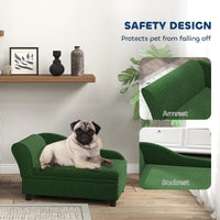 Pet Sofa Bed For Cats And Small Dogs With Storage, Comfortable Pet Couch With Hidden Storage Compartment, Soft Cushioned