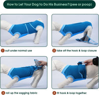 Female Dog Recovery Suit After Spay, XS–2XL