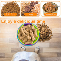 3in1 Interactive Dog Puzzle Feeder, Rotating Anti-Choking Slow Feeder Bowl & Lick Mat, Mental Stimulation Foraging Toy F