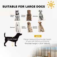 39 Inch Exercise Pen, Heavy Duty Dog Playpen, 8 Panel Metal Pet Fence for Medium and Large Dogs, Black