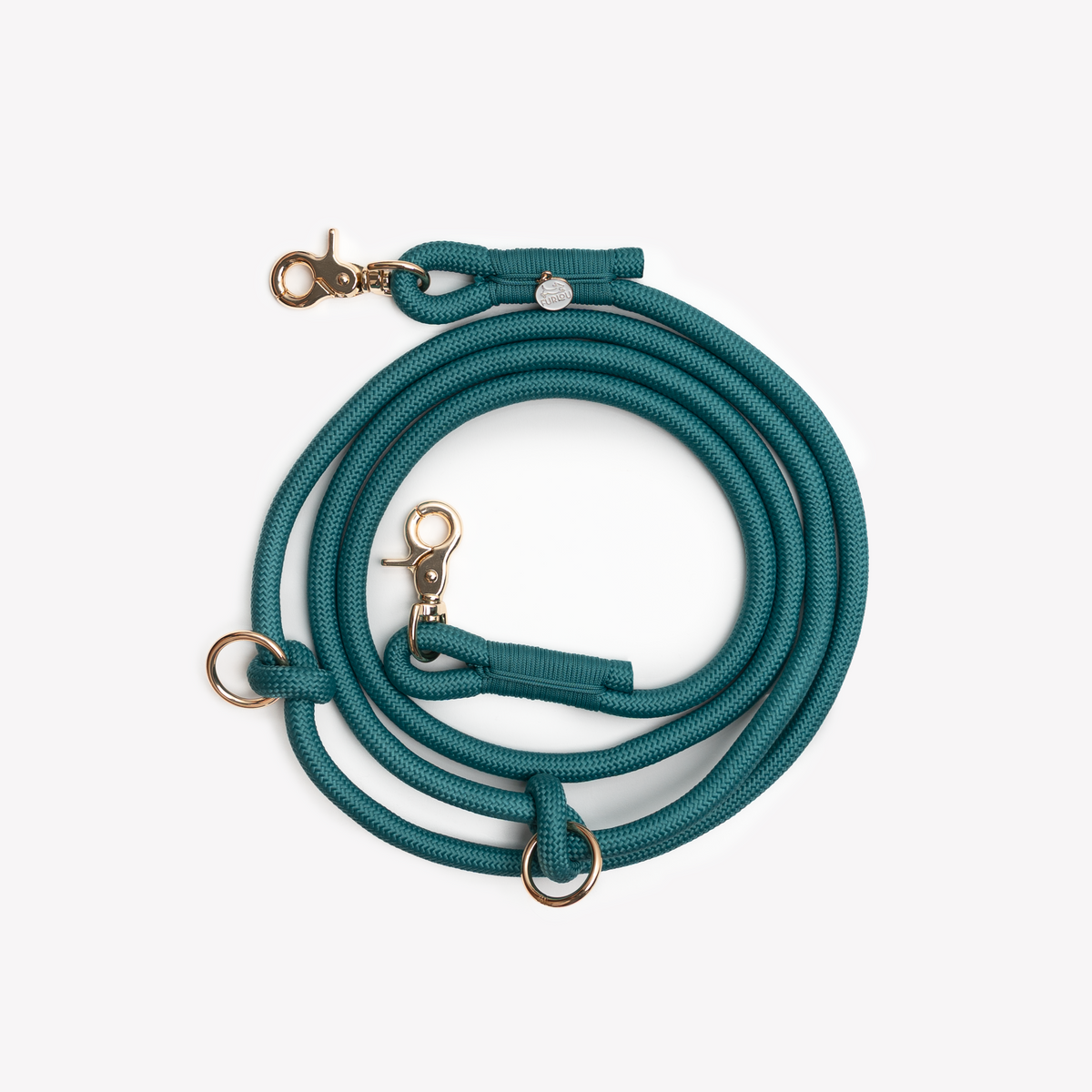 'Blue' - Hands Free Braided Leash-Hands Free Braided Leash-BIG FRENCHIES-FURLOU