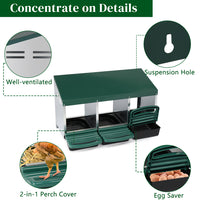 3-compartment Chicken Feeding Trough