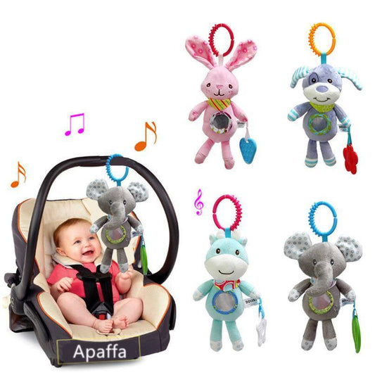 Modern Baby Rattles Stroller Hanging Soft Toy Mobile Cute Animal Doll Elephant Rabbit Dog Baby Crib Hanging Bell Toys For Kids and Baby - BIG FRENCHIES