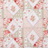 Pink Green Patchwork Ruffle Baby Lounger Cover