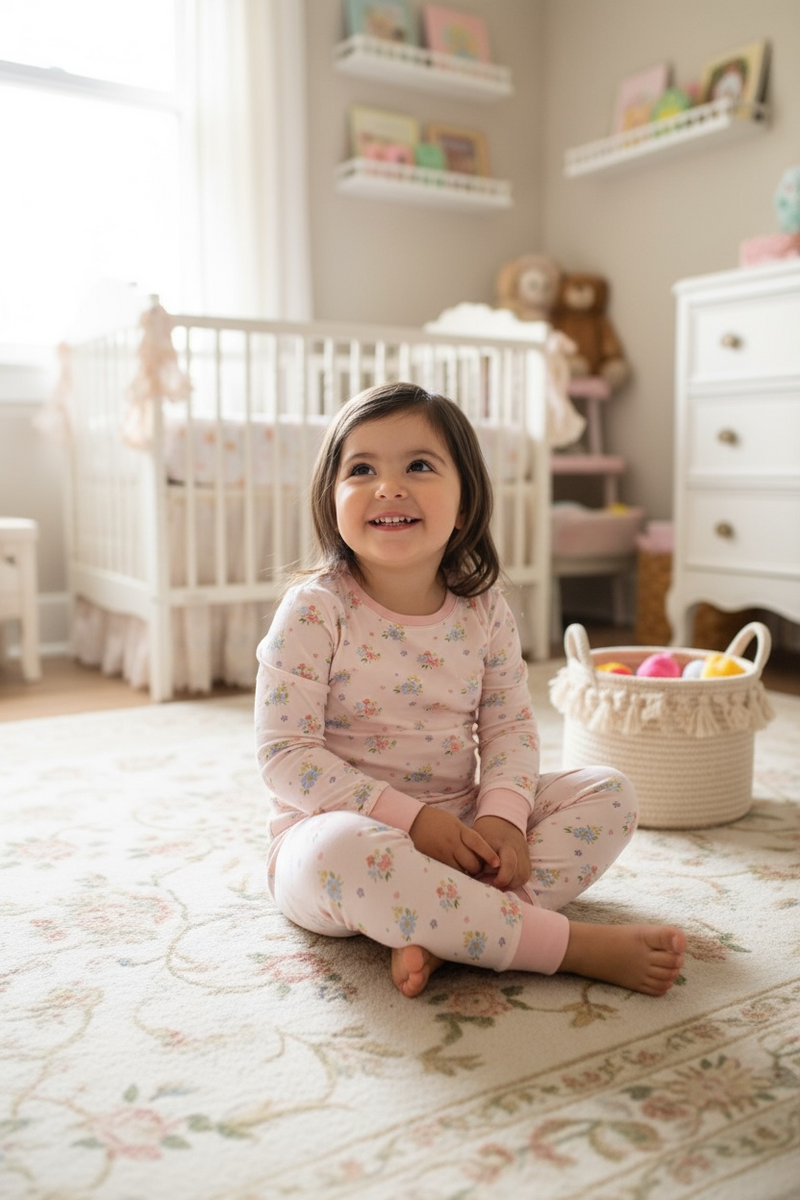 Blush Bloom (Long Sleeve PJ) - BIG FRENCHIES
