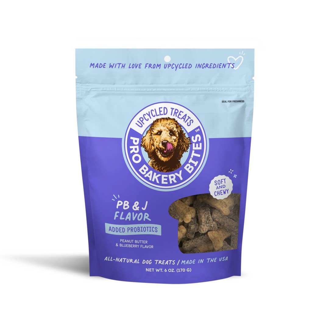 Pro Bakery Bites Peanut Butter & Jelly Dog Treats, 6 oz, Pack of 24
