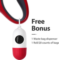 16 ft Retractable Dog Leash with Dispenser and Poop Bags - BIG FRENCHIES