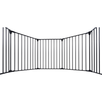 150 Adjustable Safety Gate 6 Panels Play Yard Metal Doorways Fireplace Fence Christmas Tree Fence Gate For House Stairs 