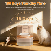 1Pc Smart Pet Water Fountain Automatic Cat Water Dispenser 4.5L Cordless Rechargeable Dog Water Fountain Self-Refill Wit