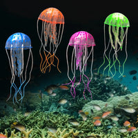 4Pcs Jellyfish Aquarium Decorations, Glowing Effect Fish Tank Ornament - BIG FRENCHIES