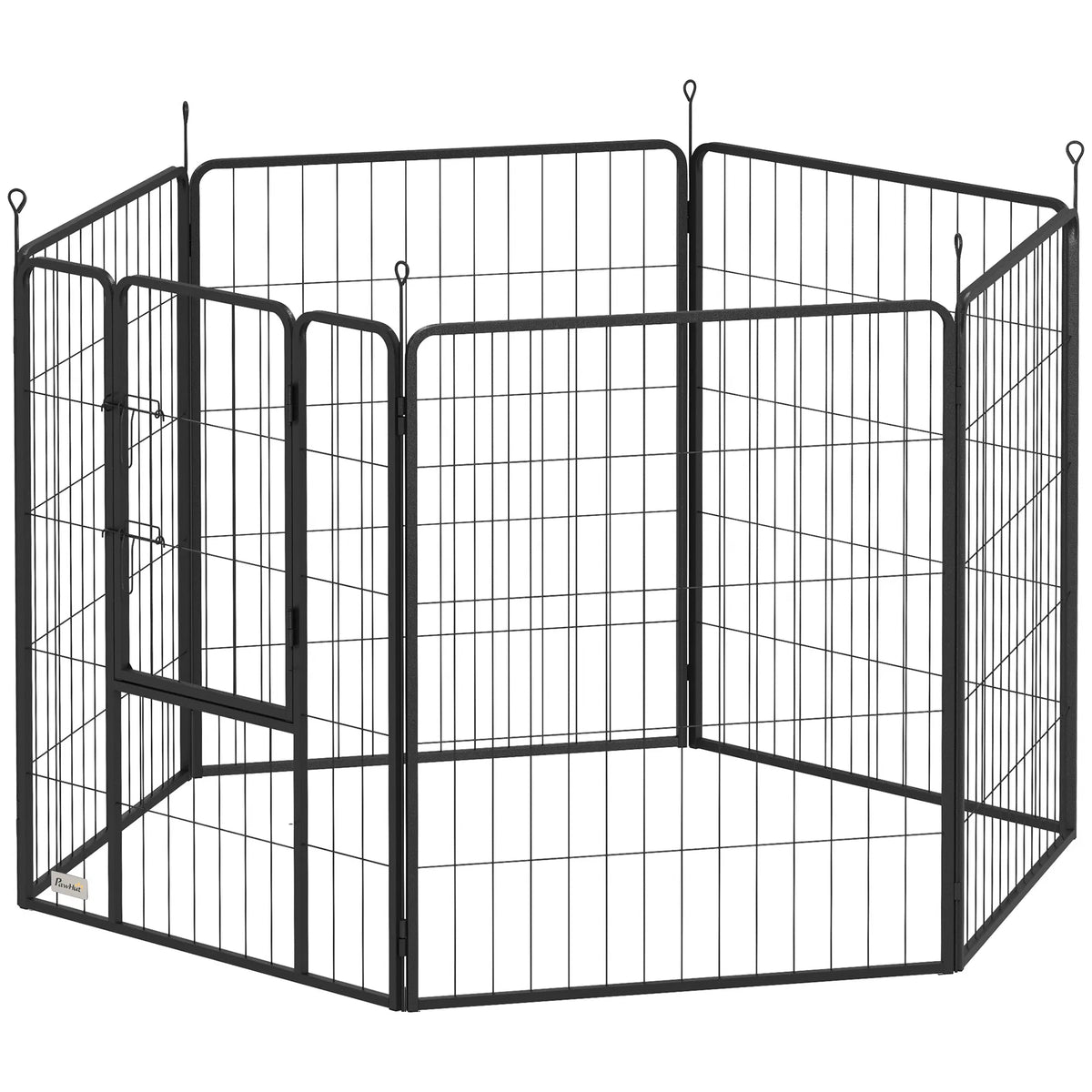 Heavy Duty Dog Playpen with Door for Large Dogs, 6 Panels, 39"H