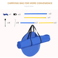 Dog Agility Starter Kit Pet Outdoor Exercise Training Set Tunnel 4 Weave Poles High Jumper