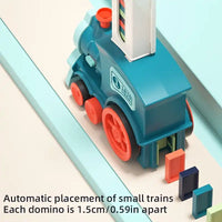 MEACAOFG Dominoes Train Fun Automatic Placement Stand-up Electric Train Educational Children's Toy Car Kids Games Domino Train Toys