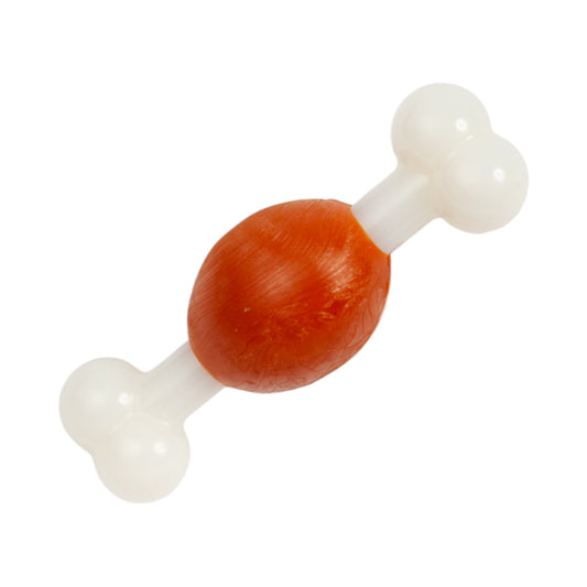 Country Living TPR & Nylon Bone Dog Chew Toy - Beef-Flavored, Ideal for Small Dogs - BIG FRENCHIES