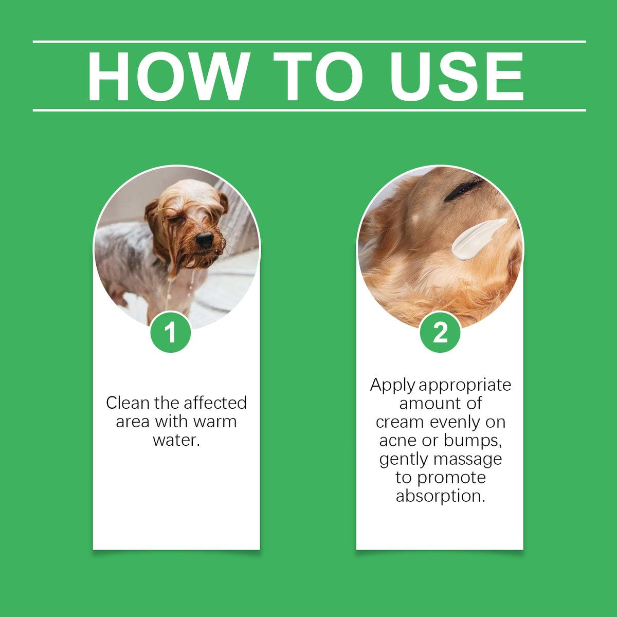 Pet Acne & Bumps Skin Cream, Soothing Skin For Dogs & Cats, Relief Redness Irritated Skin With Calendula & Ganoderma Ext