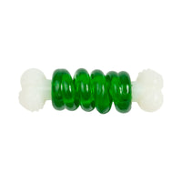 Country Living Bone-a-Treat Dog Chew Toy – Orange Bulged Balls & Green Spiral Ring - BIG FRENCHIES
