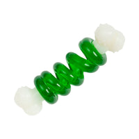 Country Living Bone-a-Treat Dog Chew Toy – Orange Bulged Balls & Green Spiral Ring - BIG FRENCHIES