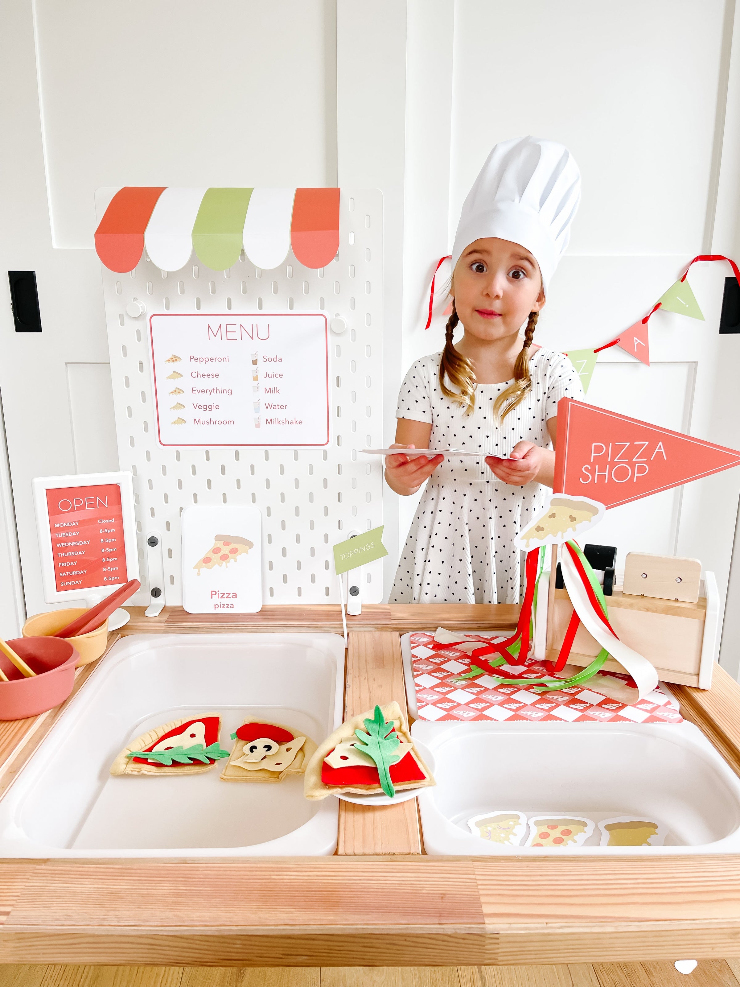 Pizza Shop Printable Dramatic Play Kit