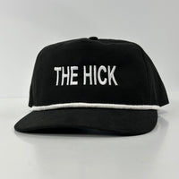 THE HICK White Rope Mid Crown SnapBack Cap Hat ￼Custom Embroidered ￼
