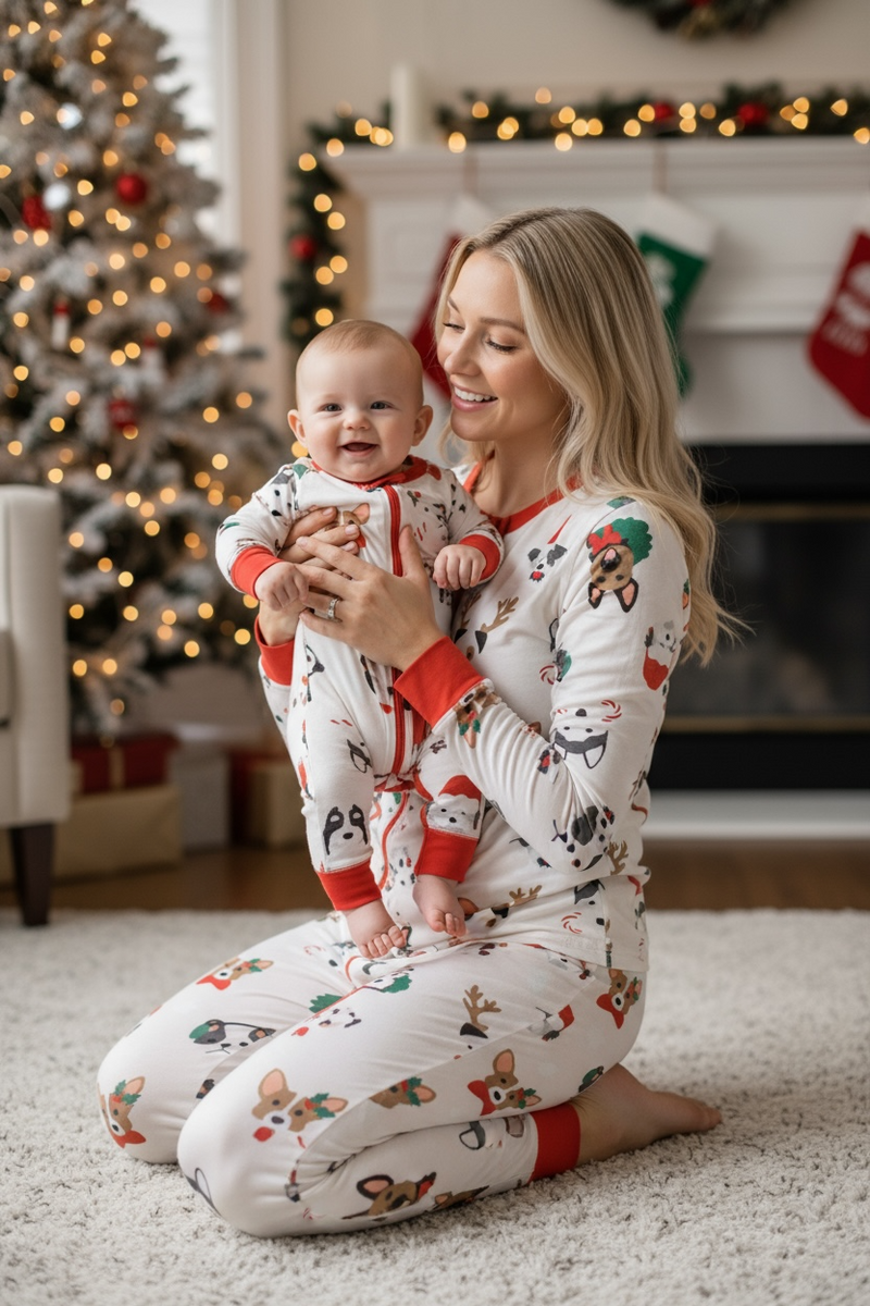 Bark The Halls (Women's Long Sleeve PJ) - BIG FRENCHIES
