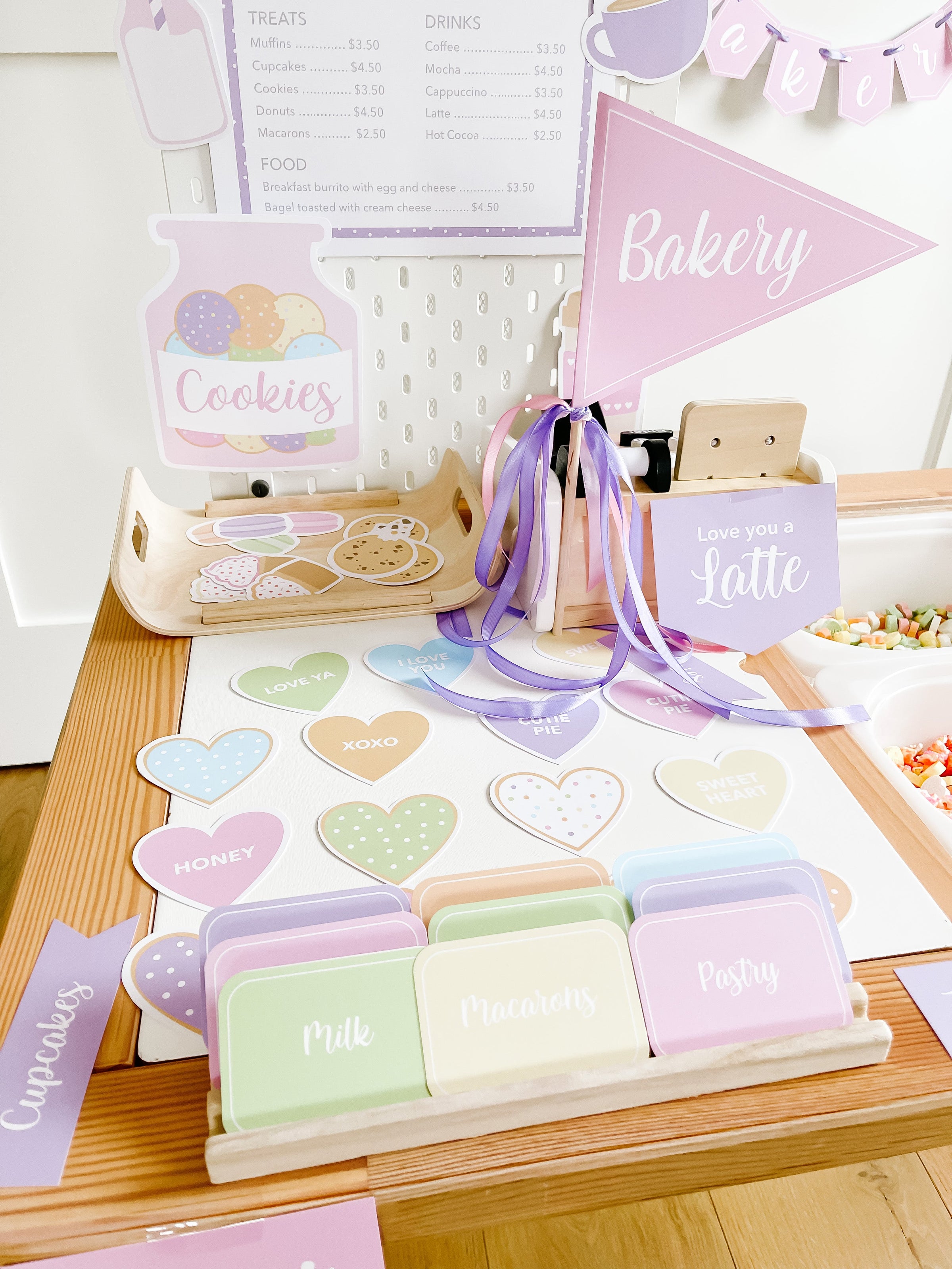 Sweet Heart Bakery Printable Dramatic Play