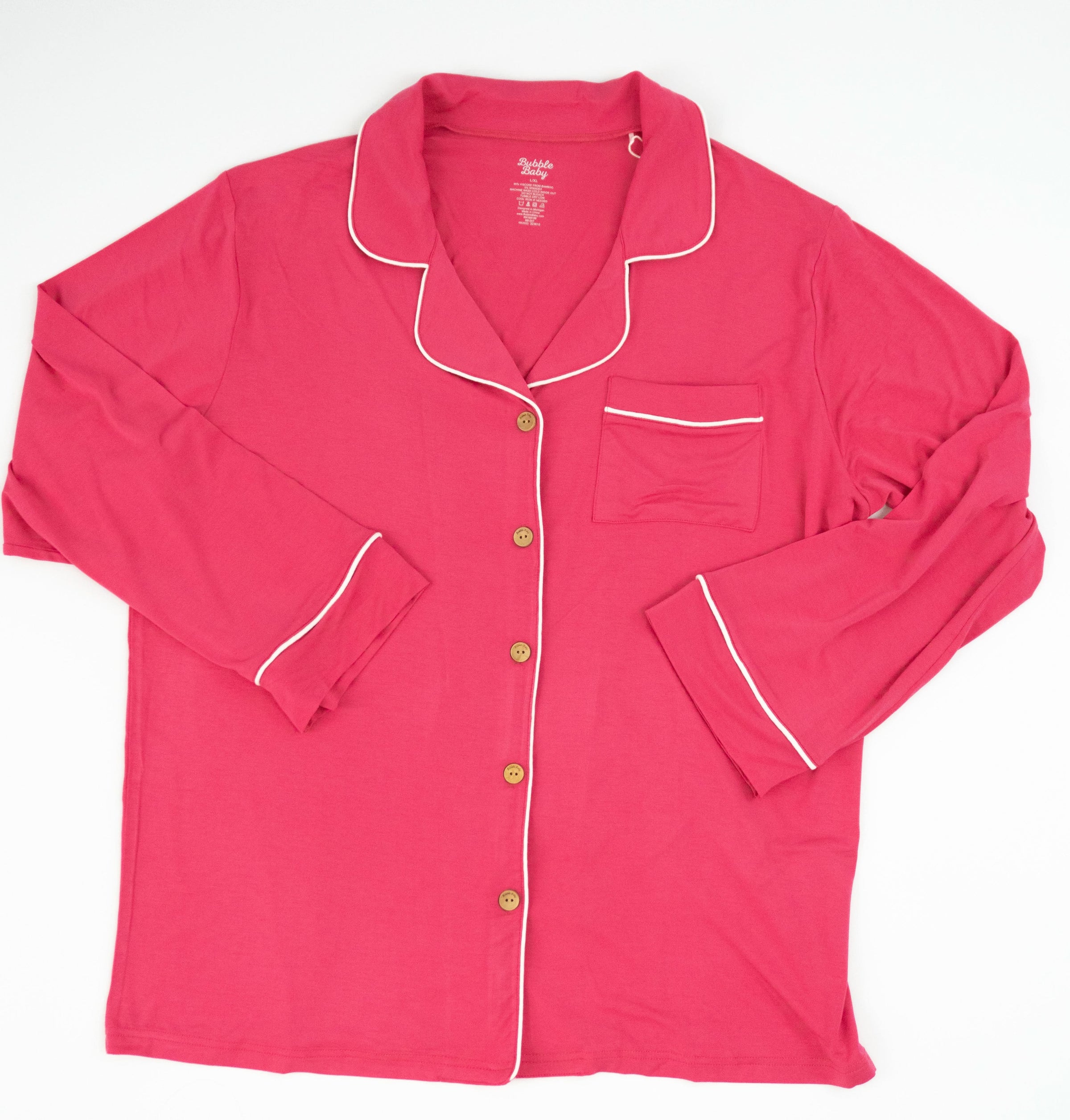 Hibiscus | Adult Button Pajama Top