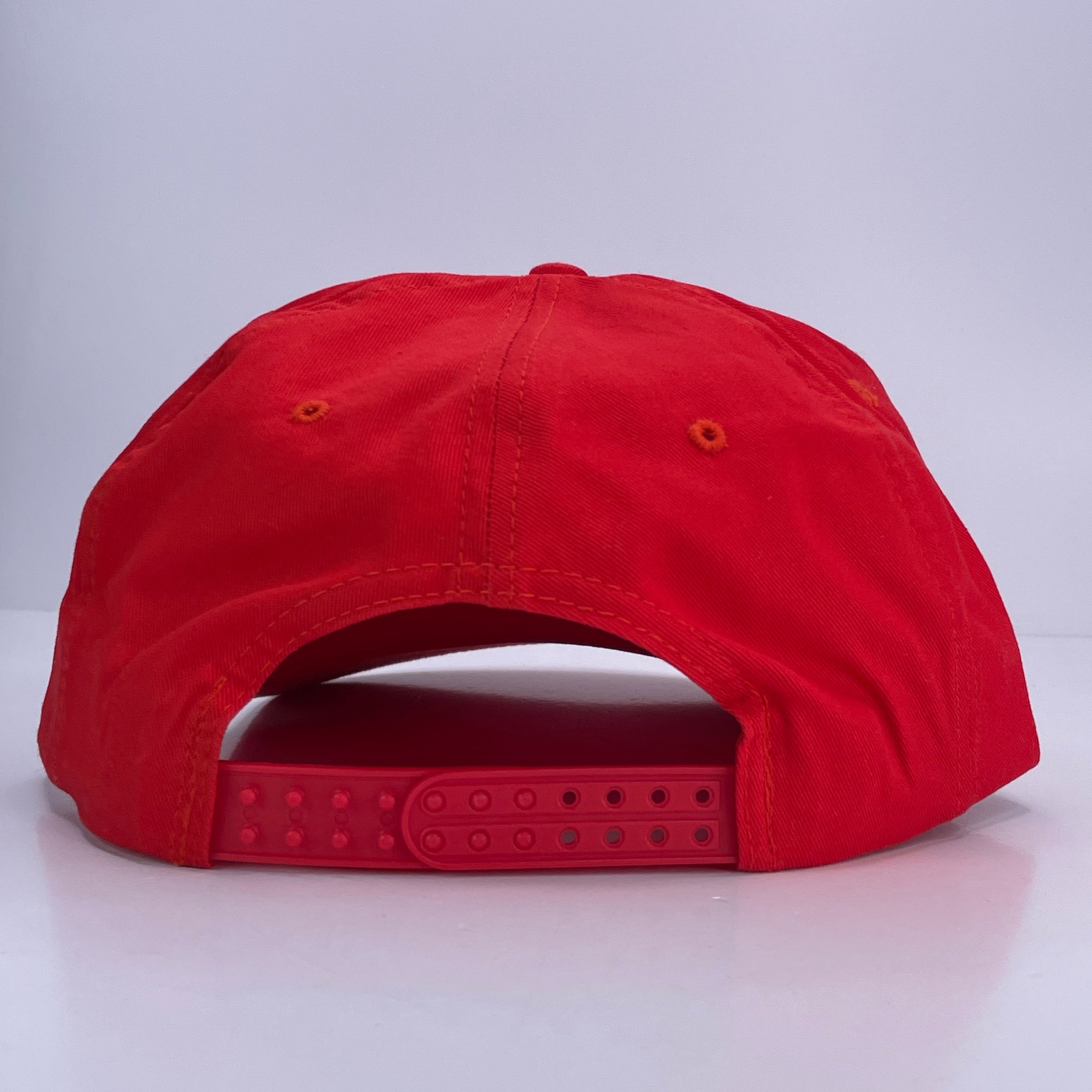 I’m Lovin’ It Red Trucker Rope Hat SnapBack Cap Custom Embroidered