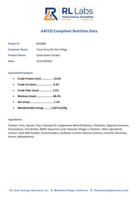Small Breed - Chow Down Chicken, case includes 30, 4oz meals