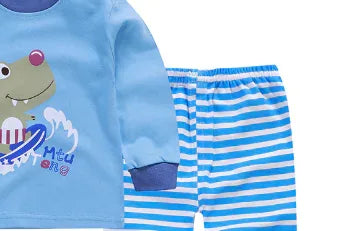 Kids Cotton Pajama Set for Boys and Girls (Autumn/Winter) - # BAAA81810013 - BIG FRENCHIES