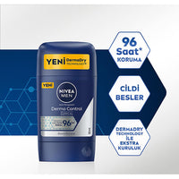 Nivea Derma Control Clinical Men's Deodorant Stick - Long Lasting Sweat Protection, Anti-Perspirant, 1.69 fl oz