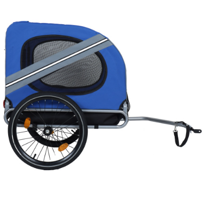Large Folding Bike Trailer For Dogs 120LB Capacity All-Terrain Pet Carrier, Durable Steel Frame For Cycling, Jogging, Ca