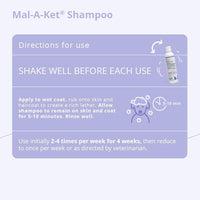 Mal-A-Ket Keto Shampoo for Dogs Cats Skin & Coat Cleanser 8oz