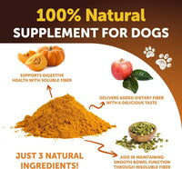 Pumpkin Powder for Dogs Digestive Fiber Supplement 8 oz