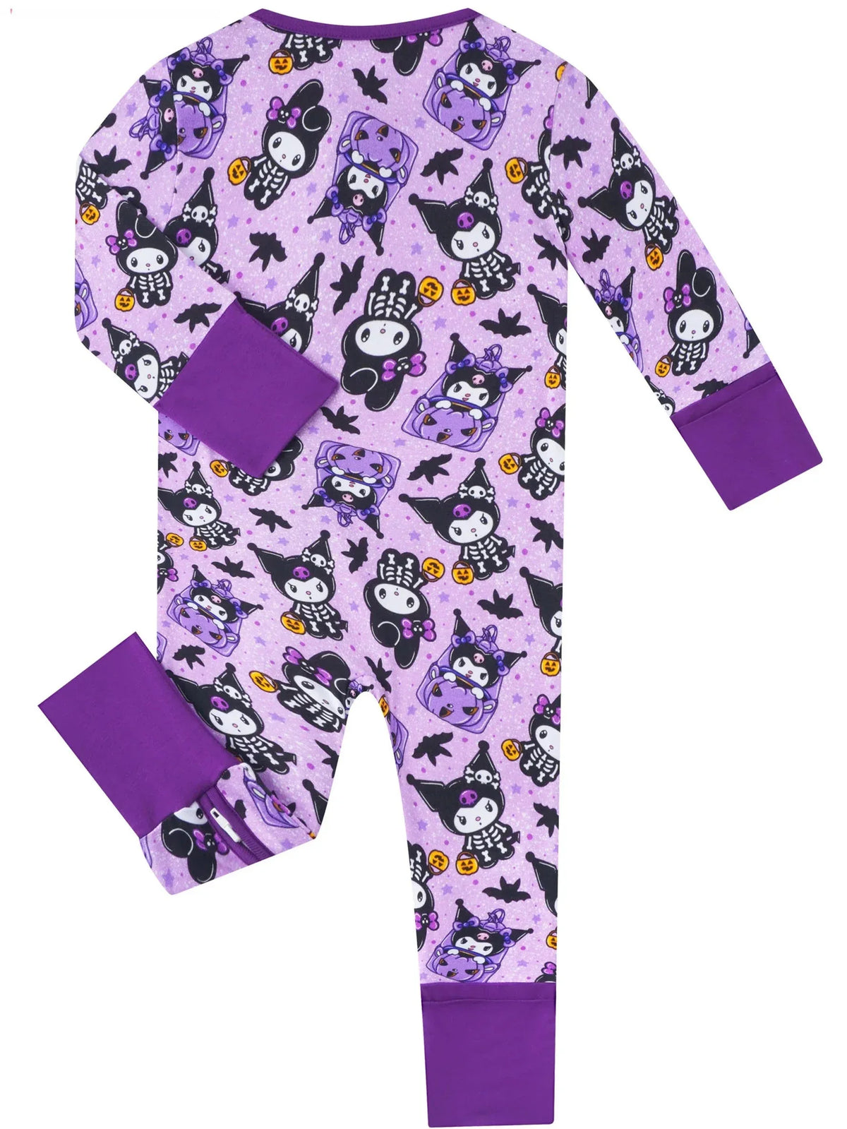 PoshTOT Sanrio Kuromi Purple Bamboo Baby Convertible Zippy Romper - BIG FRENCHIES