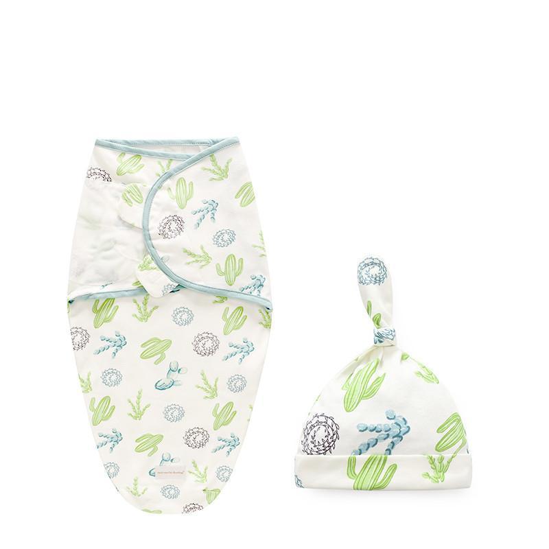 Baby Swaddle Blanket With Cap For Newborn Wrap Cotton Swaddling Bag Baby Envelope Sleep sack Blanket . - BIG FRENCHIES