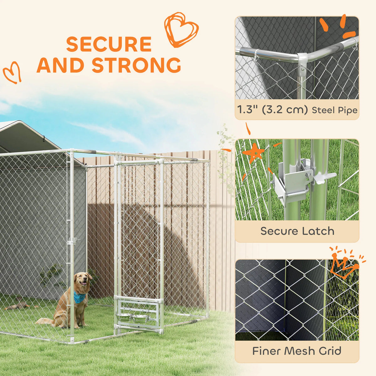 Dog Kennel(Not Supported non-defective remorse returns)