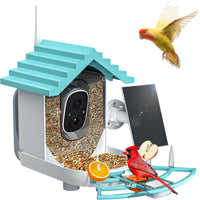 NAVFS Smart Bird Feeder Camera with Solar Panel, 2K Video & AI Bird ID