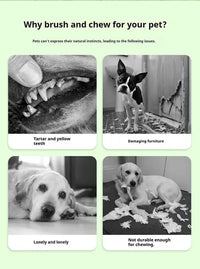 DOG Chew Toys For Teeth Cleaning,Pet Sausage Chew Brush,Pet Chew & Clean Buddy