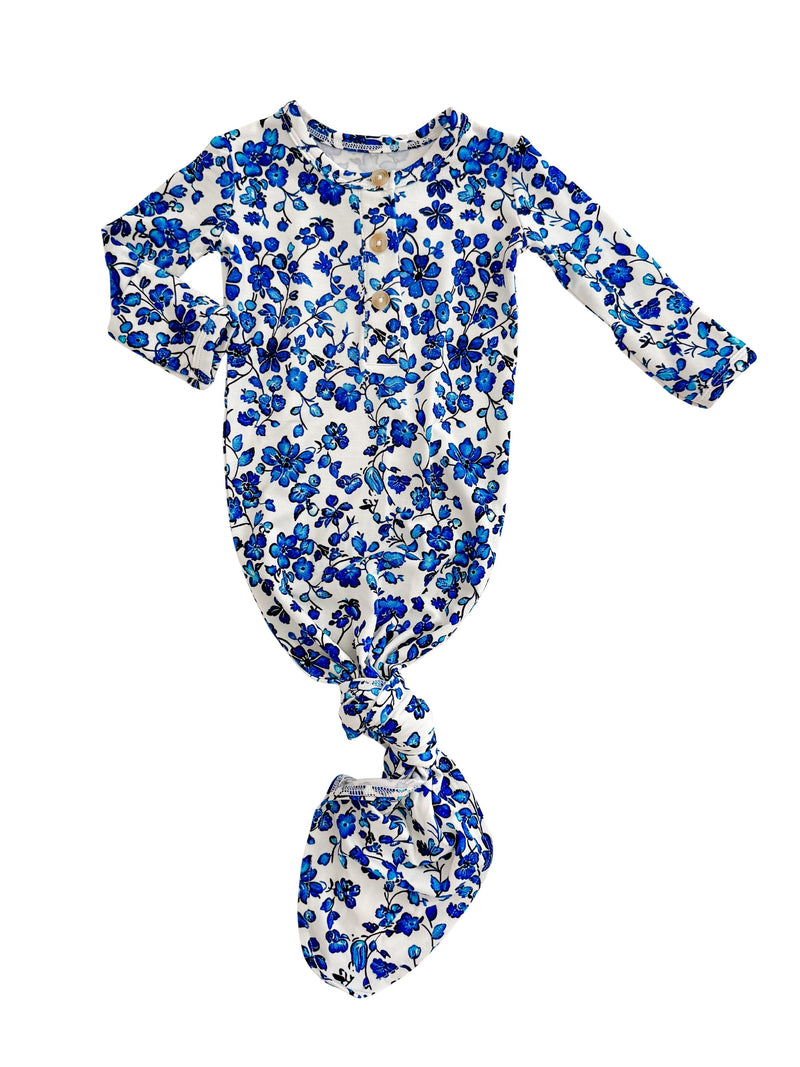 Dainty Blue Knotted Gown - BIG FRENCHIES