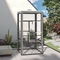 79"H Cat House Kitten Enclosure Mesh Playpen Steel Frame with 3 Platforms, 2 Doors and 4 Sandbags for Stability, Indoor/