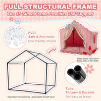 Indoor Dog House Tent Bed Soft Washable Foldable Cave For Small and Medium Dogs