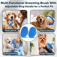 6PCS Grooming Bath Supplies For Dogs, Cats Dog Washing Gloves Dog Bath Brush Dog Shower Brush Pet Grooming Gloves Dog Gr