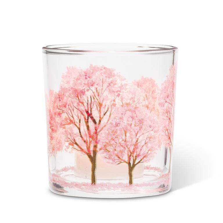 Cherry Blossom Votive 3 inch Glass Candle Holder - BIG FRENCHIES