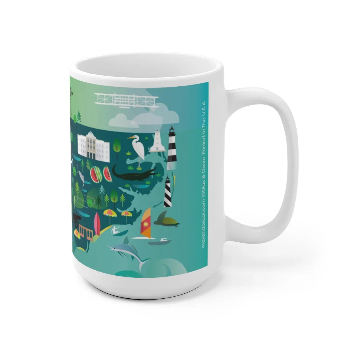 NORTH CAROLINA 11 OZ OR 15 OZ CERAMIC MUG - BIG FRENCHIES