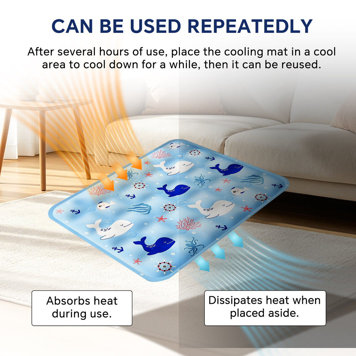 Only Self Pickup---CF6090s Underwater World Pet Cooling Mat