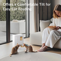 Waithem WiFi Automatic Pet Feeder & Waterer 2-in-1 Set App-Controlled, 2-Week Capacity, Detachable &Washable, Moisture-P
